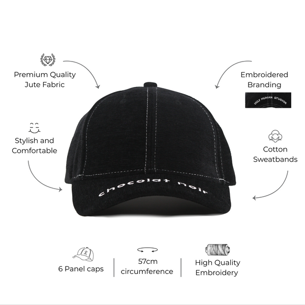 Chocolat noir Faux Jute Cap