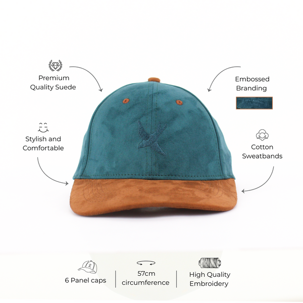 Limitless Faux Suede Colourblocked Cap