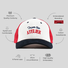 Atelier Corduroy Colourblocked cap