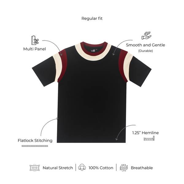 Mediumweight Multi-Panel Regular Fit T-shirt