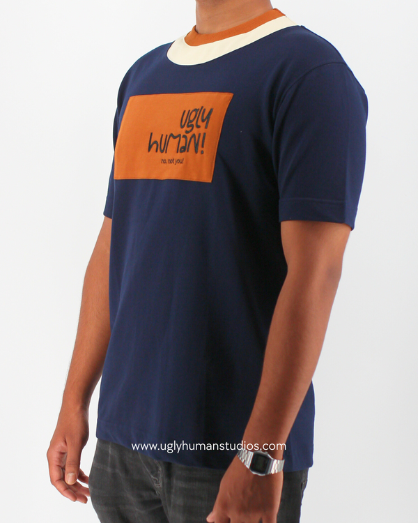 Mediumweight Multi-Panel Logo Embroidered T-shirt
