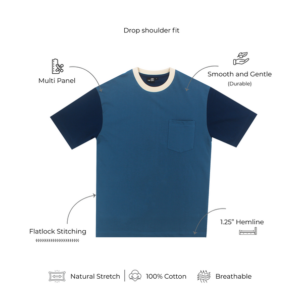 Mediumweight Multicolour Dropshoulder T-shirt