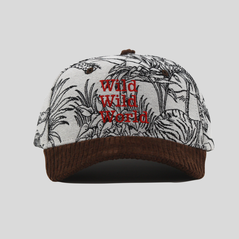 Wild Wild World Jacquard 5 Panel Cap
