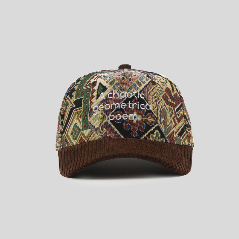 Geometrical Poem Jacquard 5 Panel Cap