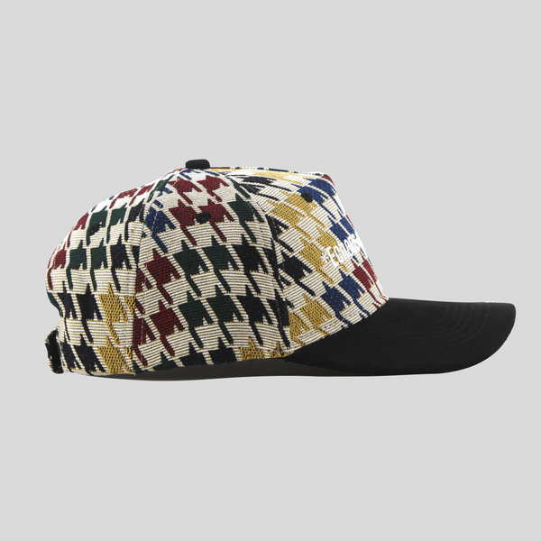 Euphoria Houndstooth Jacquard 5 Panel Cap