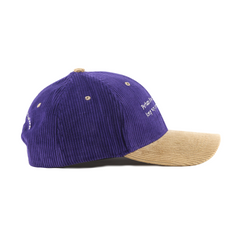 Self-Contemplation Colourblocked Corduroy Cap