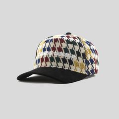 Euphoria Houndstooth Jacquard 5 Panel Cap