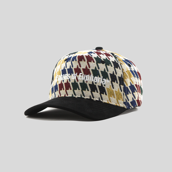Euphoria Houndstooth Jacquard 5 Panel Cap