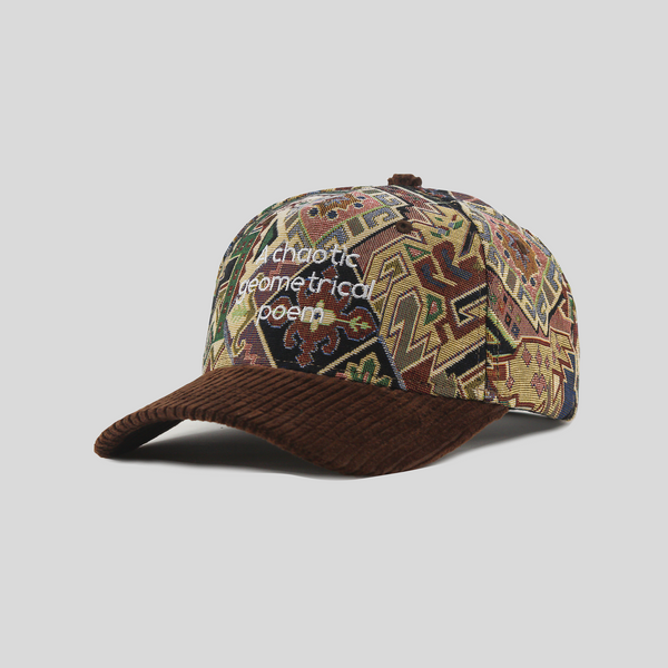 Geometrical Poem Jacquard 5 Panel Cap