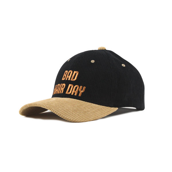 Bad Hair Day Colourblocked Corduroy Cap