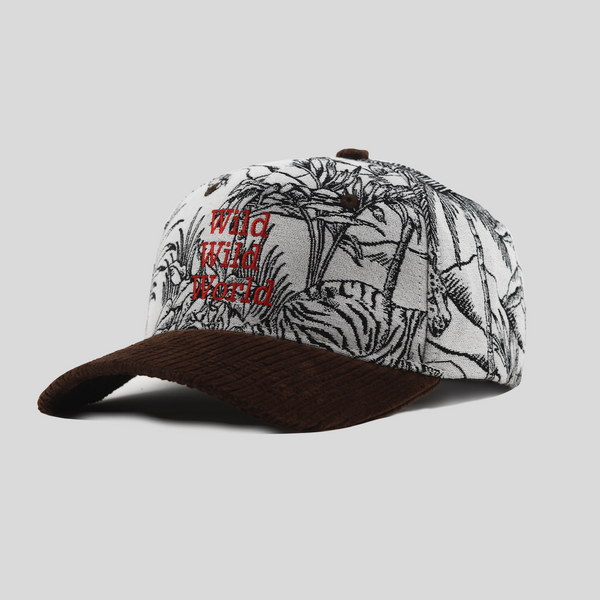 Wild Wild World Jacquard 5 Panel Cap