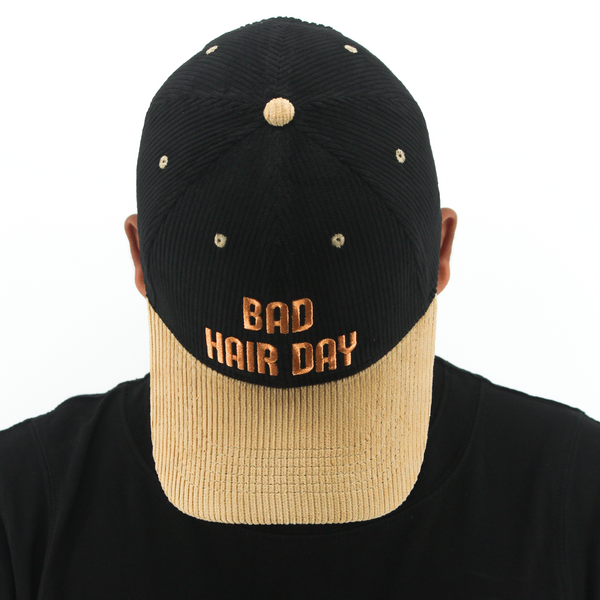 Bad Hair Day Colourblocked Corduroy Cap