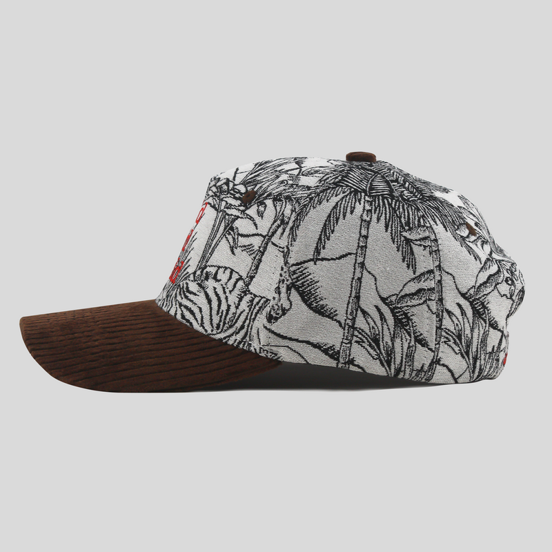 Wild Wild World Jacquard 5 Panel Cap