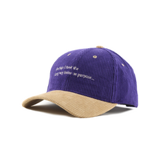 Self-Contemplation Colourblocked Corduroy Cap