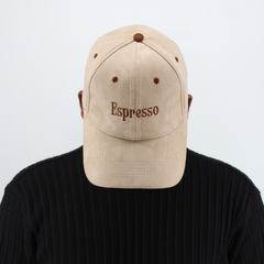 Espresso Faux Suede Cap