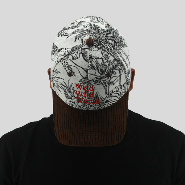 Wild Wild World Jacquard 5 Panel Cap