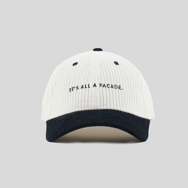 Facade Corduroy Colourblocked cap