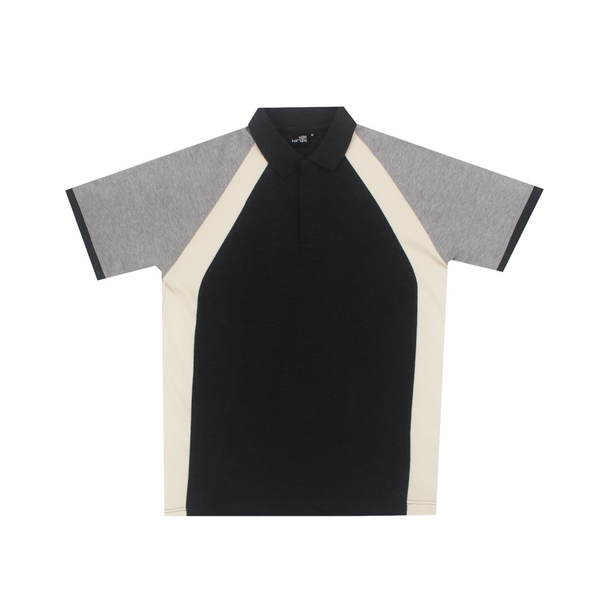 Mediumweight Multi-Panel Polo Neck T-shirt