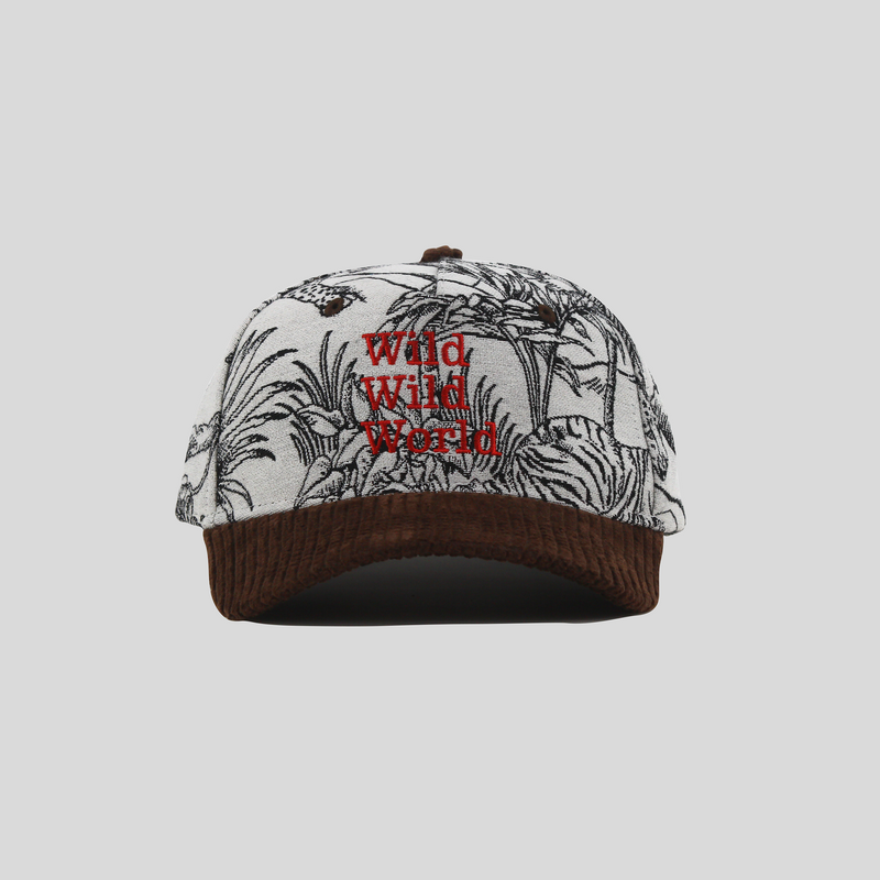 Wild Wild World Jacquard 5 Panel Cap