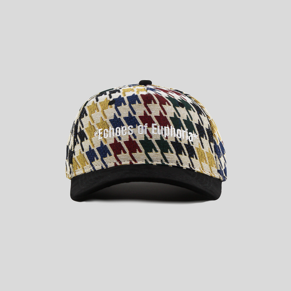 Euphoria Houndstooth Jacquard 5 Panel Cap