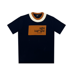 Mediumweight Multi-Panel Logo Embroidered T-shirt