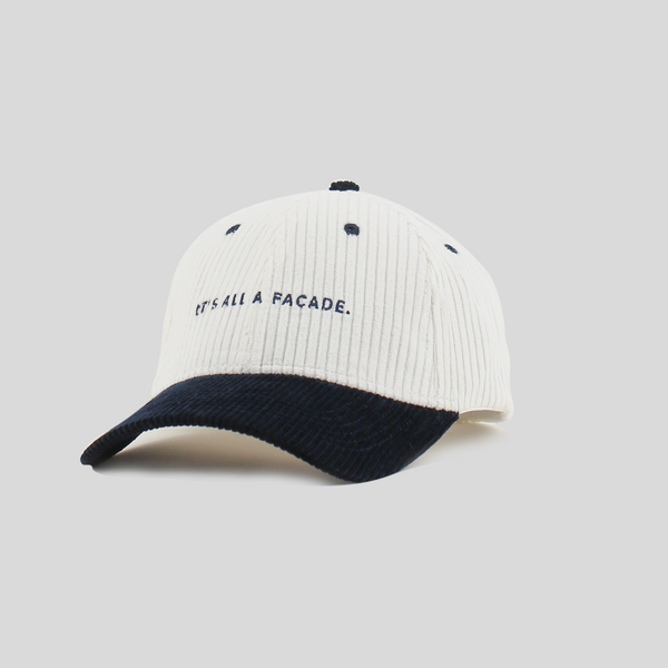 Facade Corduroy Colourblocked cap