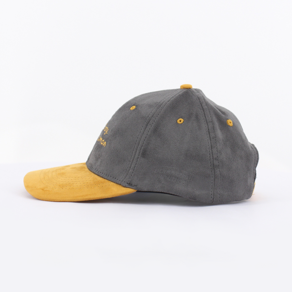 Thoughtful Faux Suede Colourblocked Cap