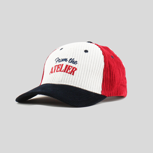 Atelier Corduroy Colourblocked cap