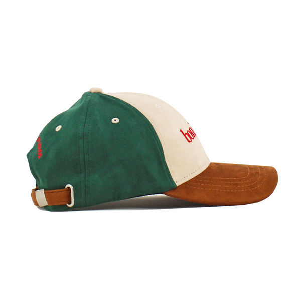 Bonjour Faux Suede Colourblocked Cap