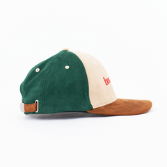 Bonjour Faux Suede Colourblocked Cap