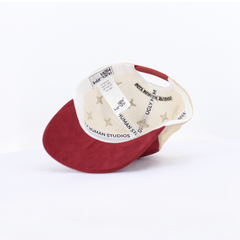 Escapism Faux Suede and Mesh Colourblocked Cap