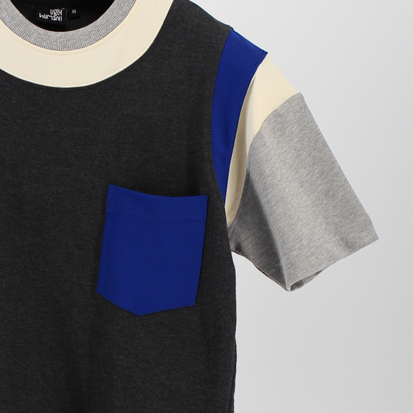 Mediumweight Multi-Panel Regular Fit T-shirt with Pocket
