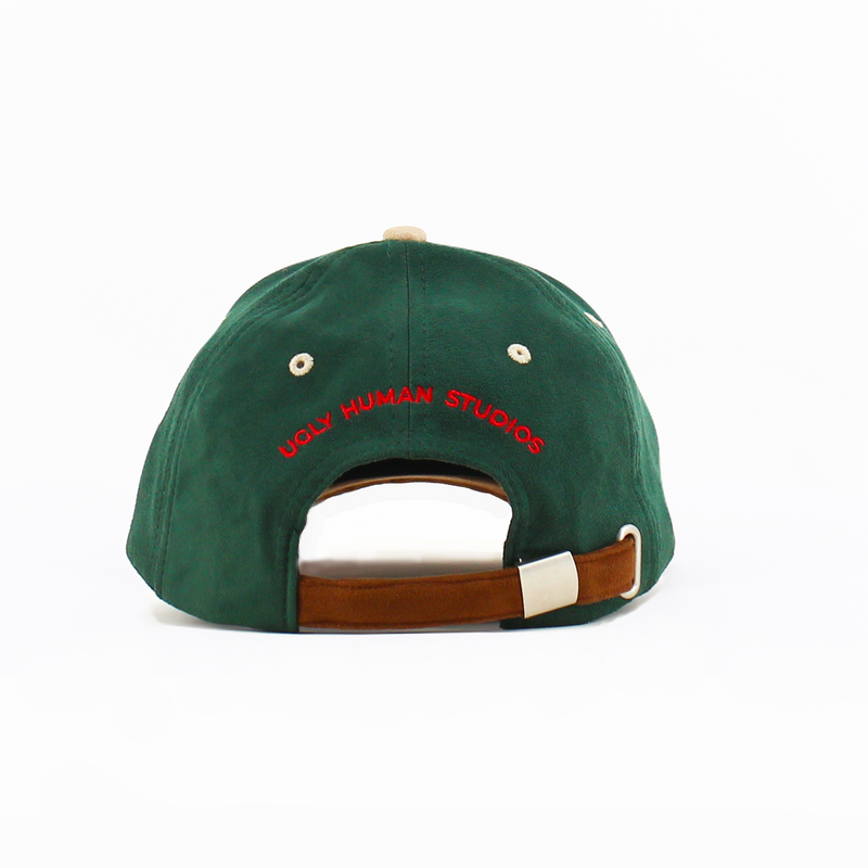 Bonjour Faux Suede Colourblocked Cap