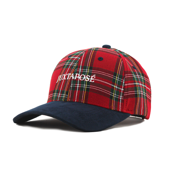 Juxtaposé Colourblocked Tartan Cap
