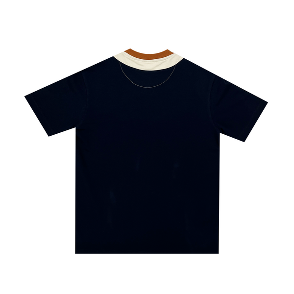 Mediumweight Multi-Panel Logo Embroidered T-shirt