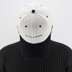 Facade Corduroy Colourblocked cap
