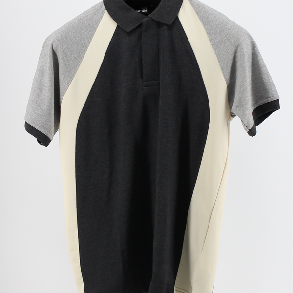 Mediumweight Multi-Panel Polo Neck T-shirt