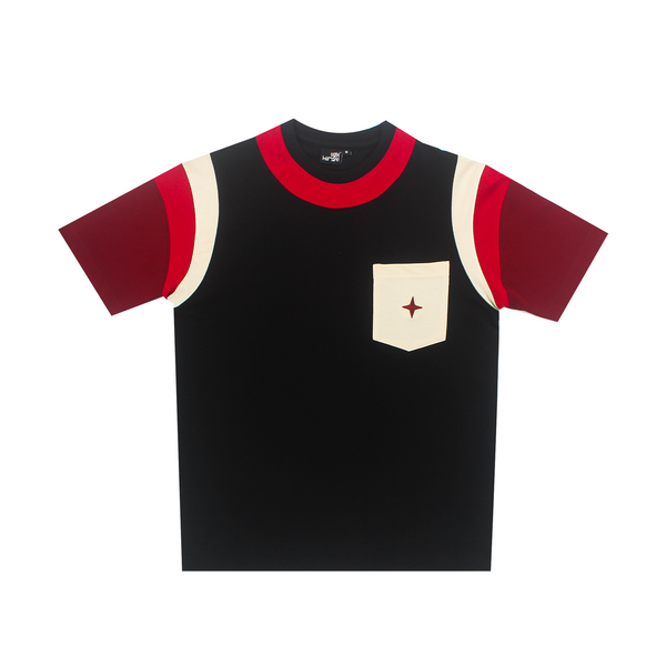 Mediumweight Multi-Panel Star Embroidered T-shirt
