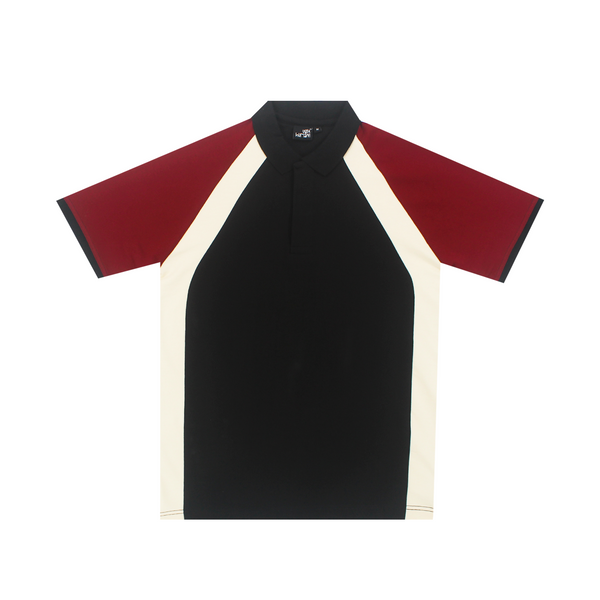 Mediumweight Multi-Panel Polo Neck T-shirt
