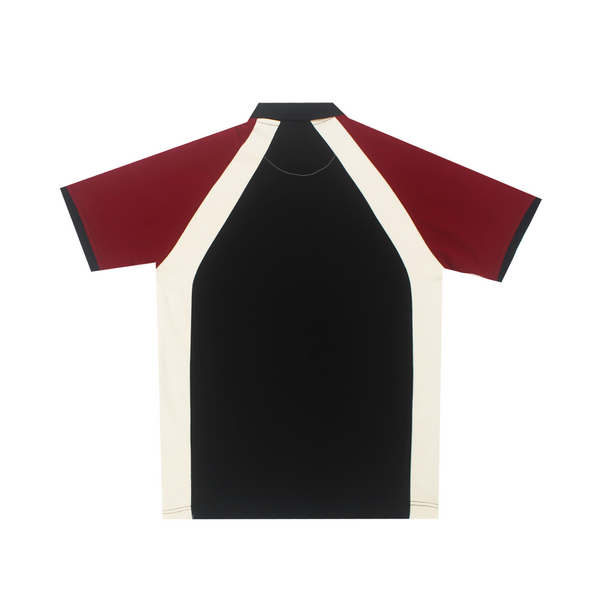 Mediumweight Multi-Panel Polo Neck T-shirt